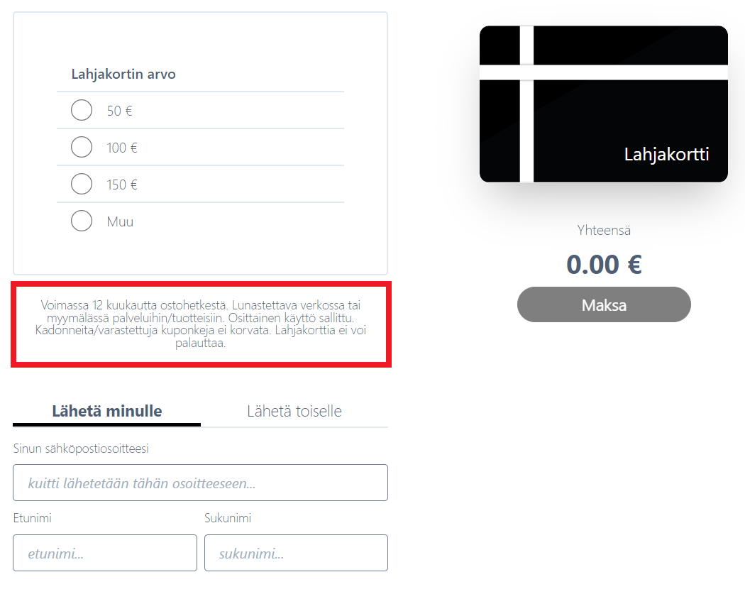 Lahjakorttien ostosivu, mukautettu teksti.png
