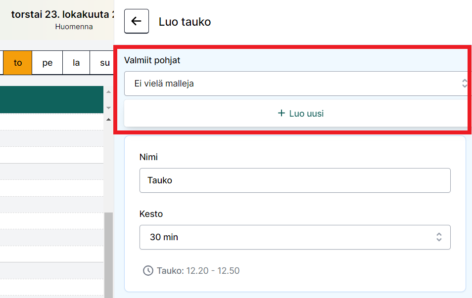 Taukopohja - Luo uusi.png